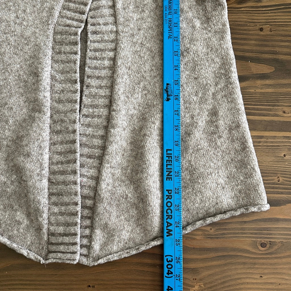 Knit Knit Women’s Gray Italian Cardigan Sweater Size XL Luxury Designer - Picture 6 of 7